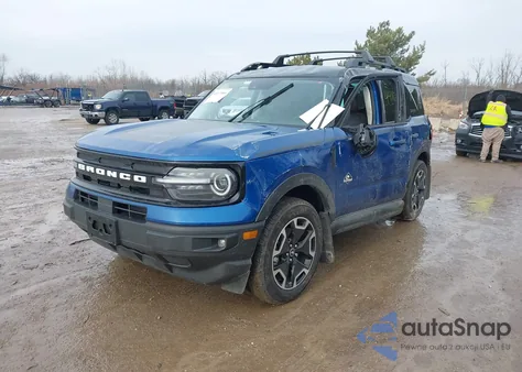 2024 Ford Bronco Sport Outer Banks z USA, uszkodzony, nr VIN 3FMCR9C65RRF18766